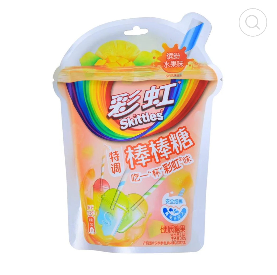 彩虹糖热带棒棒糖 红色 50克 中国