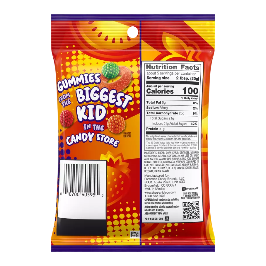 SHAQ-A-LICIOUS Slams Peg Bag 142g