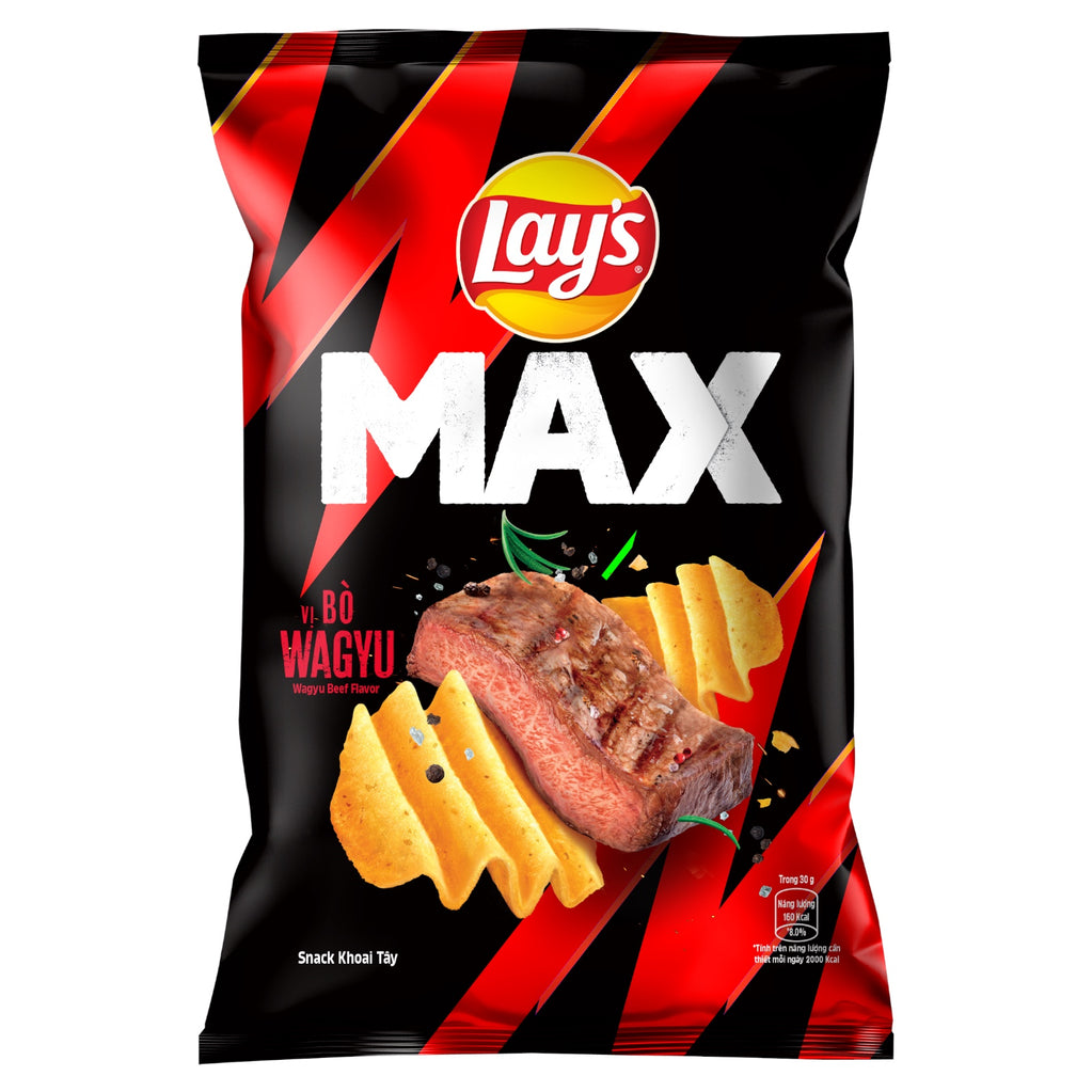 LAYS MAX WAGYU BEEF FLAVOUR 42G Vietnam