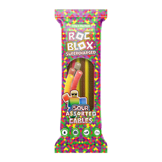 Rocblox Sour Assorted Cables 80g
