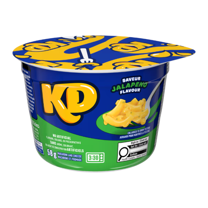 Kraft Dinner Macaroni & Cheese Jalapeno Snack Cup 58g