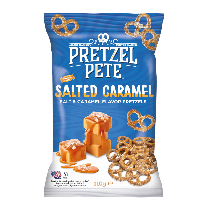 Pretzel Pete Pieces Salted Caramel Mini Twists 120g