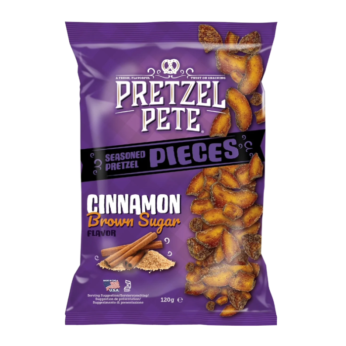 Pretzel Pete Pieces Brown Sugar Cinnamon 120g