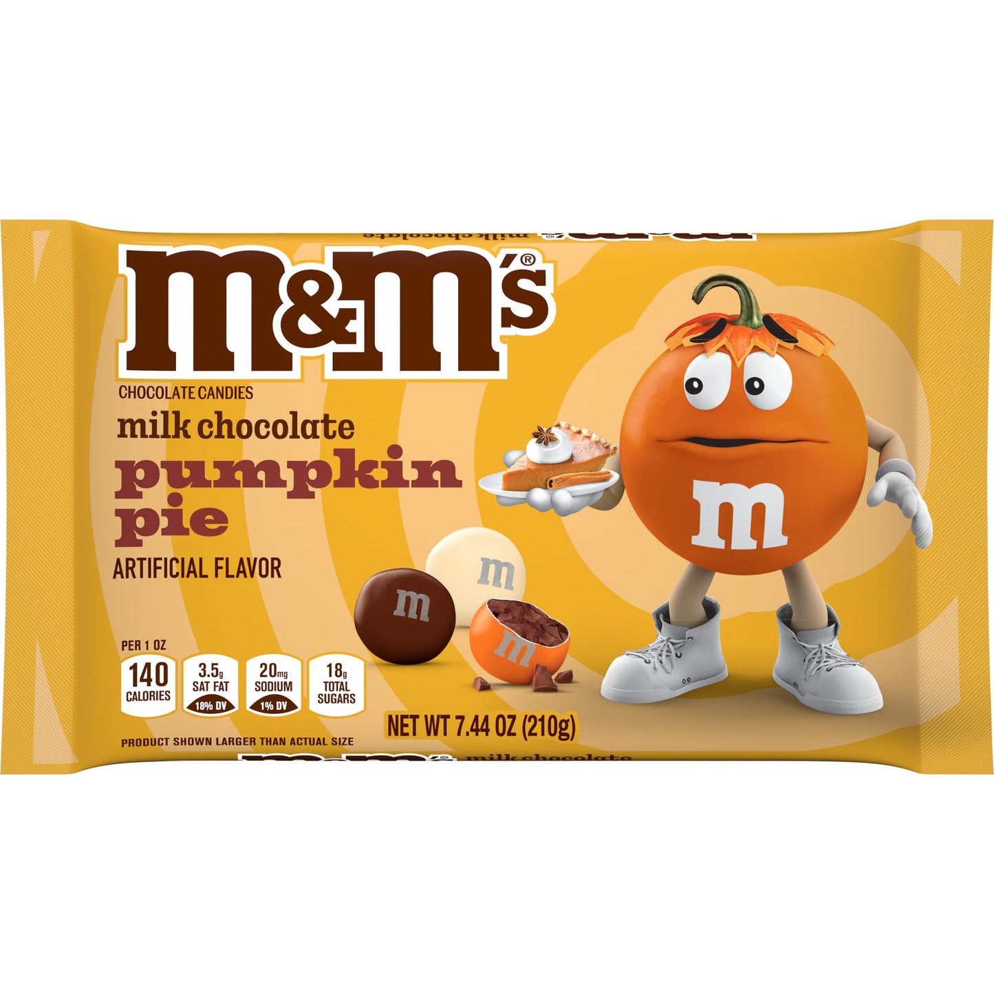 M&M Milk Chocolate Pumpkin Pie Limited Edition 210g