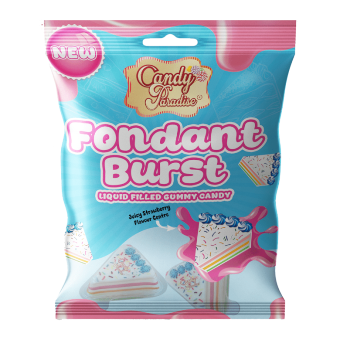 Fondant Burst Strawberry Filled Gummies 72g
