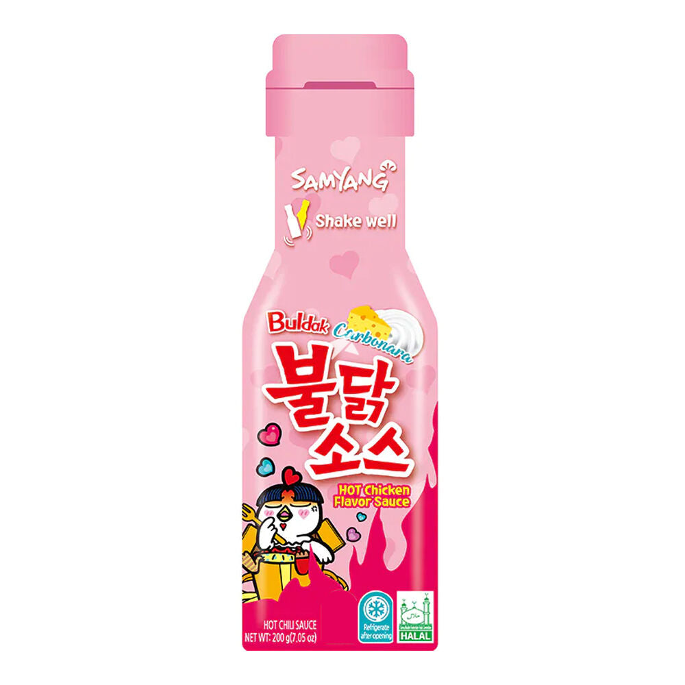 Samyang Buldak Chicken Flavor Carbonara Hot Sauce 200g