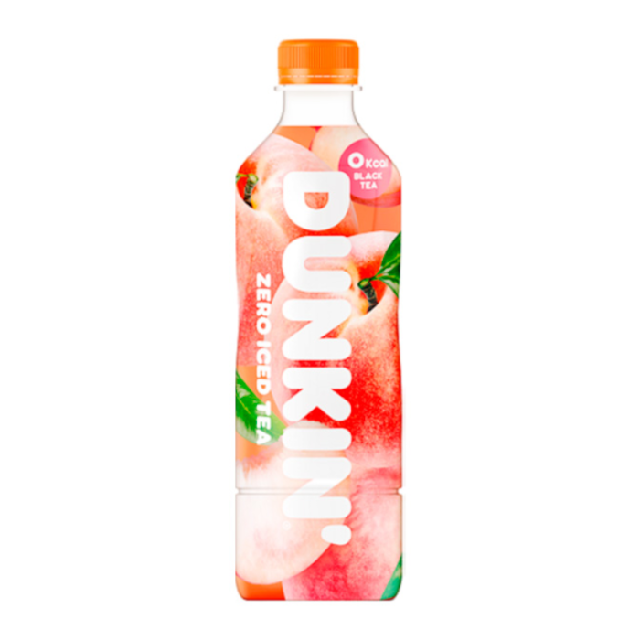 DUNKIN Zero Sugar Iced Tea White Peach 500ml