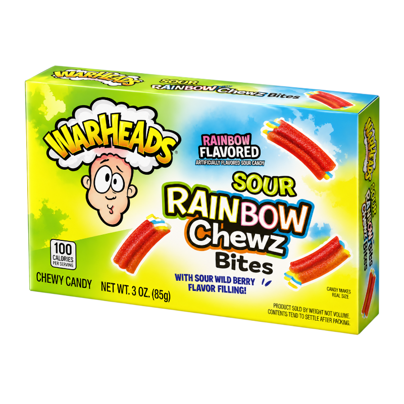 Warheads Rainbow Chewz Bites Theater Box 85g
