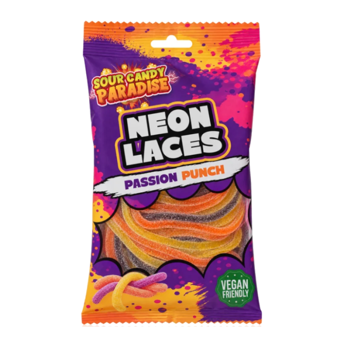 Sour Candy Paradise Neon Laces Passion Punch 130g