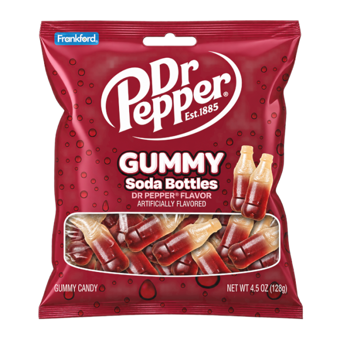 Dr Pepper Gummy Soda Bottles 142g