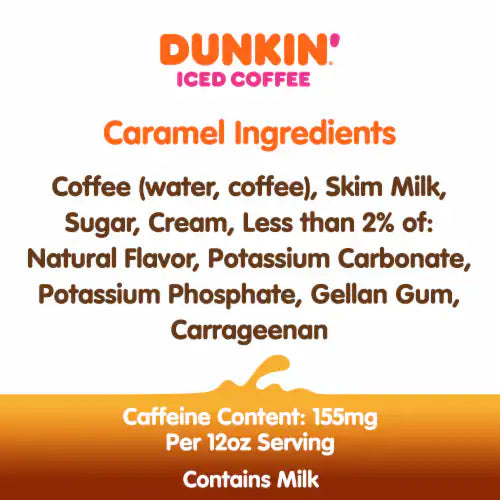 Dunkin' Caramel Iced Coffee 405ml