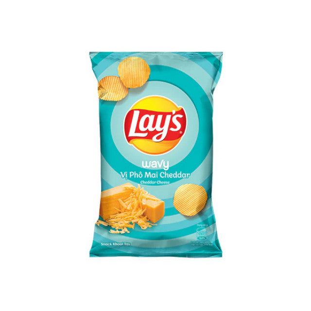 Lays Wavy Cheddar Cheese 80g King Size Vietnam