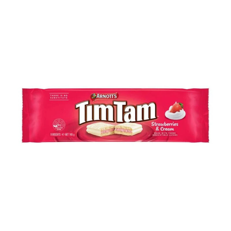 Arnotts Tim Tam Strawberry & Cream 200g