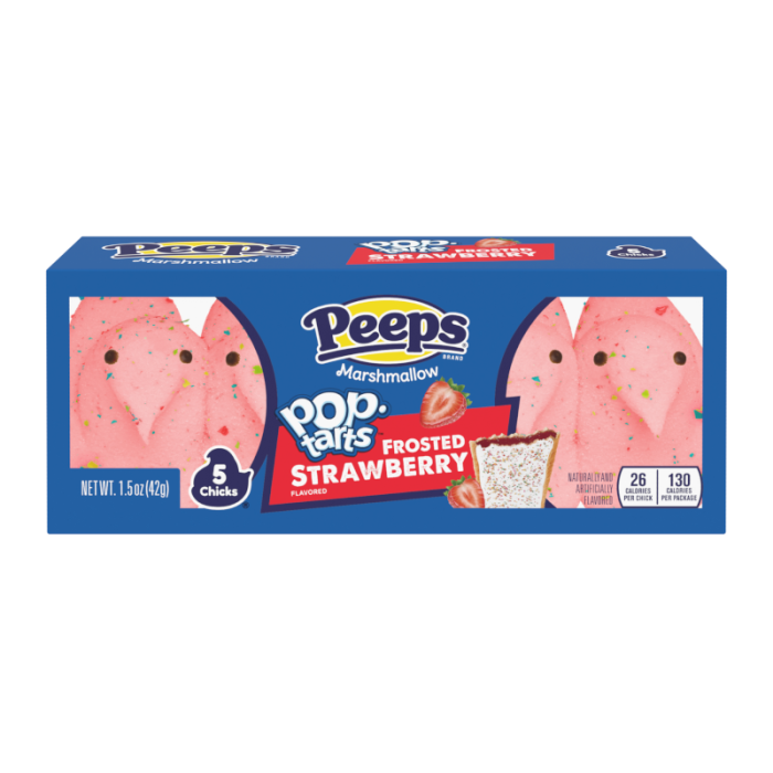 Peeps Strawberry Pop Tarts Chicks 5 Pack