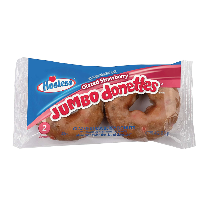 Donettes Jumbo Nappées à la Fraise Hostess