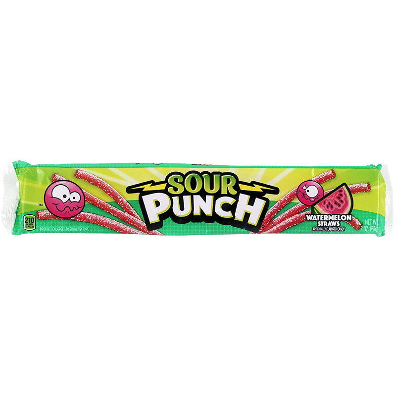 Sour Punch Straws Watermelon 56g