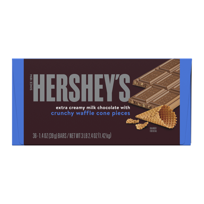 Hershey's Extra Creamy with
Waffle Cone Pieces