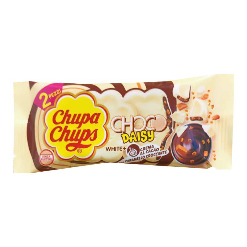 Chupa Chups Choco Daisy White Caramel 34g Italy
