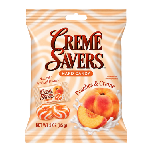 Creme Savers Hard Candy Peaches & Creme 85g