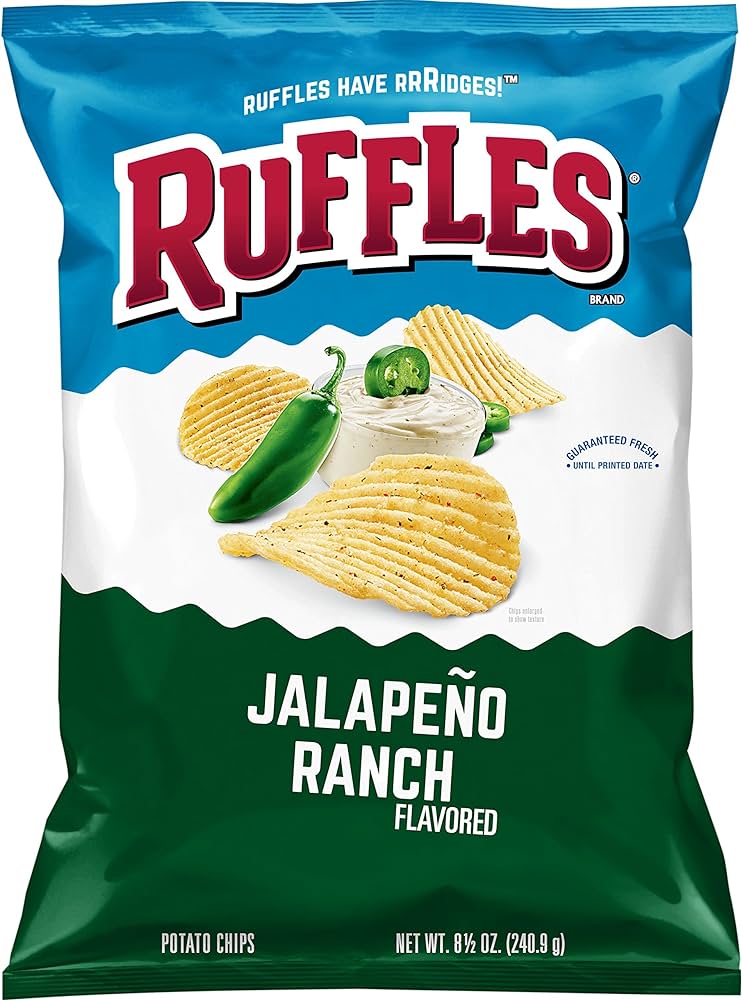 Ruffles Potato Chips Jalapeno Ranch 184g