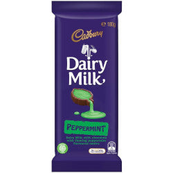 Cadbury's Dairy Milk Peppermint 180g Australia