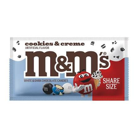 M&M's Cookies and Cream Share Size