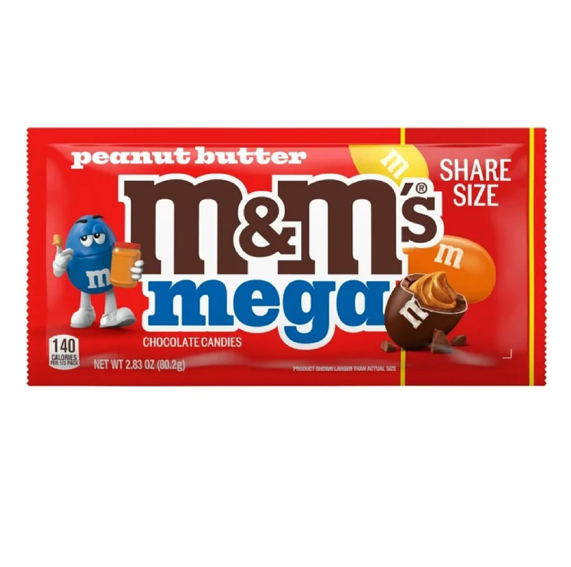 M&M's Mega Peanut Butter King Size 80g