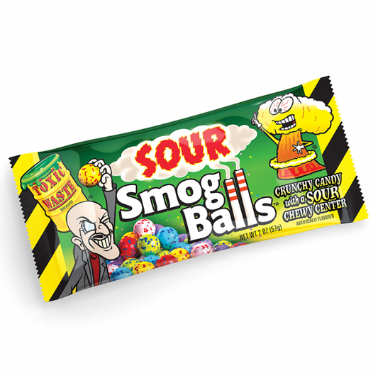 Toxic Waste Smog Balls Sour Candy 57g