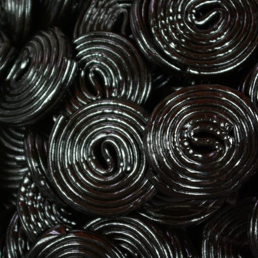 Liquorice wheels 100g