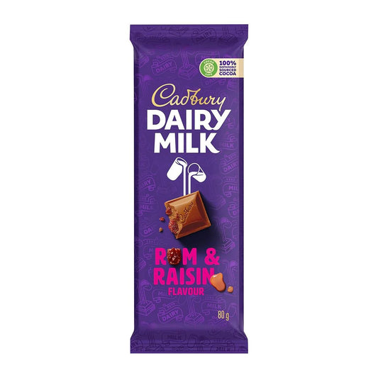 Cadbury Rum & Raisin 80g South Africa