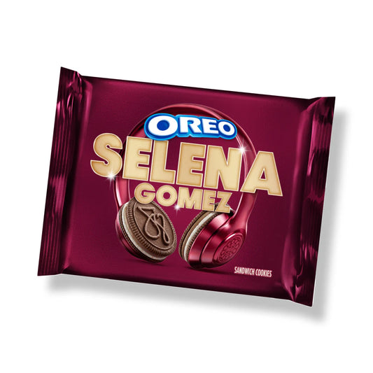 OREO Limited Edition Selena Gomez Chocolate & Cinnamon Creme Sandwich Cookies 303g
