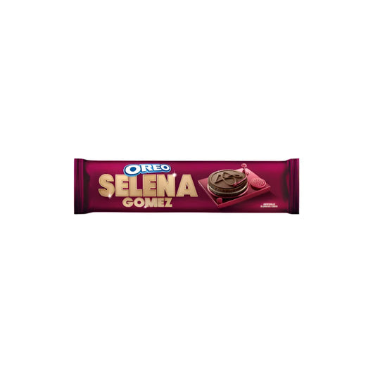 OREO Limited Edition Selena Gomez Chocolate & Cinnamon Creme Sandwich Cookies 58g