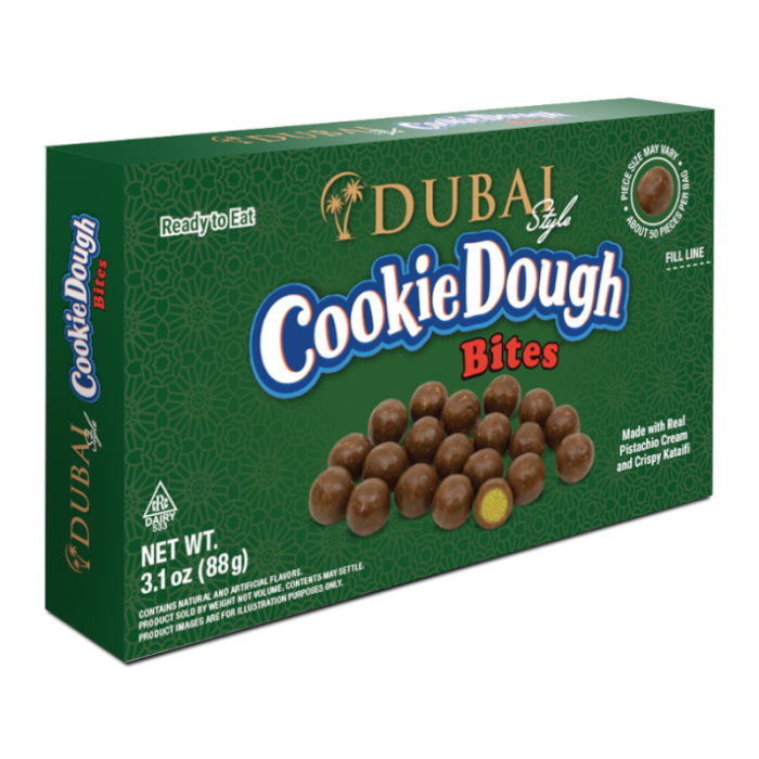 Bouchées de Pâte à Cookies Saveur Dubaï 88g