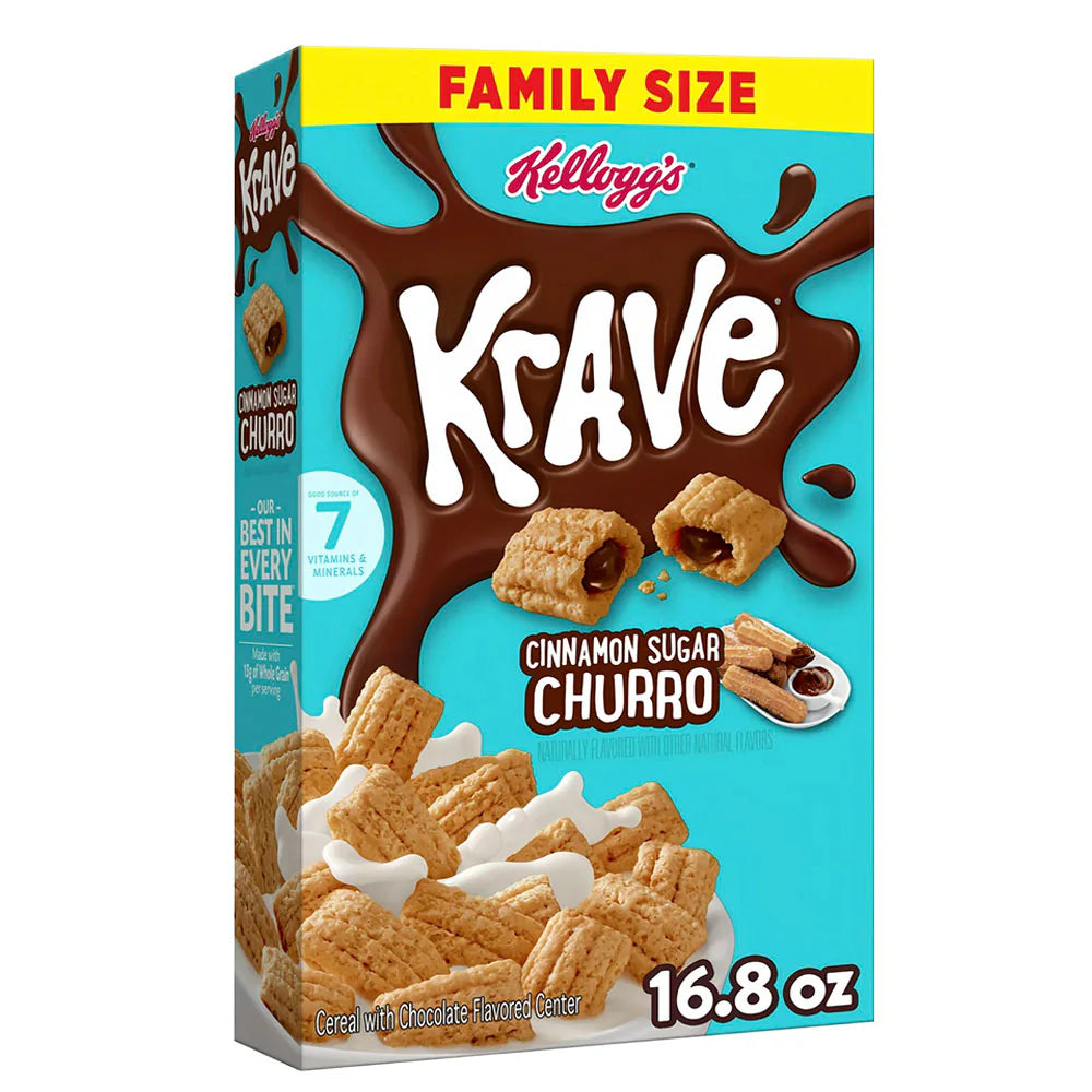 Kellogg's Krave Cinnamon Sugar Churro 476g