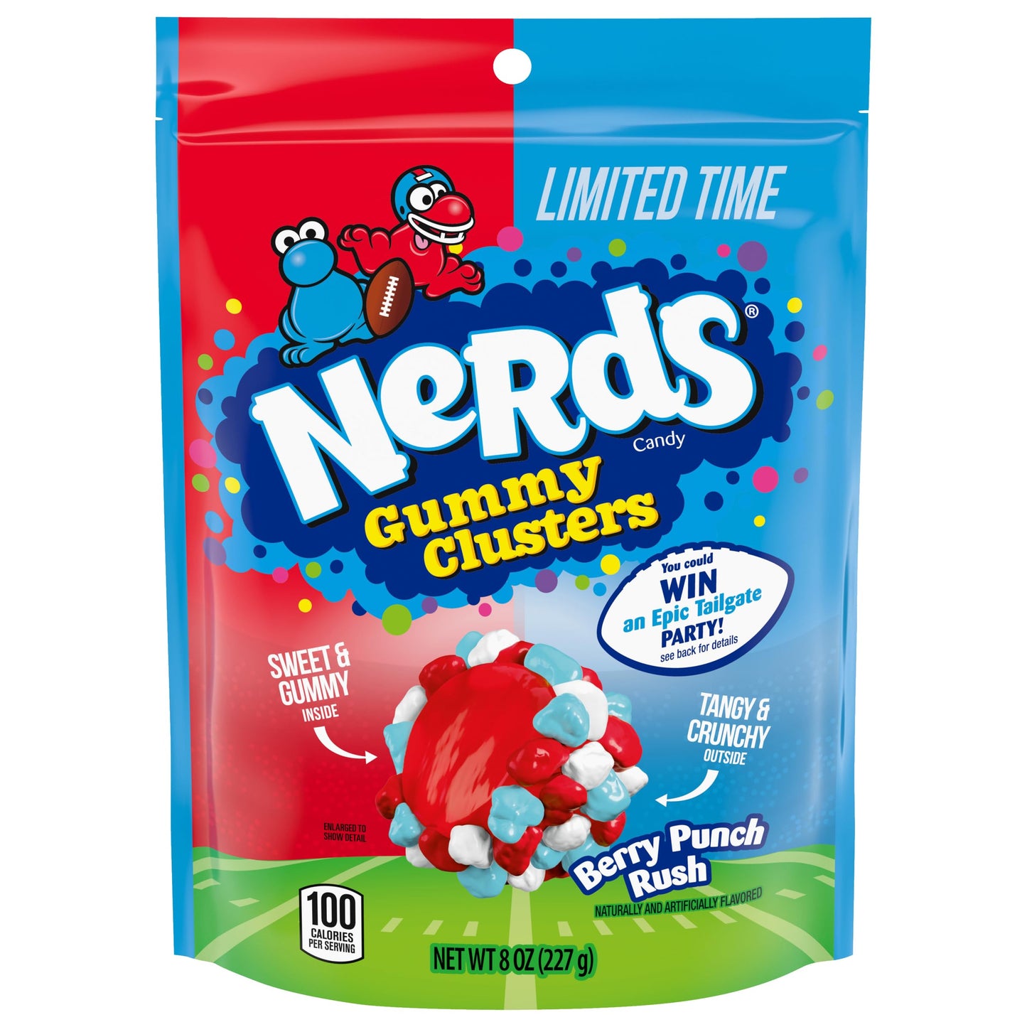 Nerds Gummy Clusters Berry Punch Rush 226g Limited Time Football Season