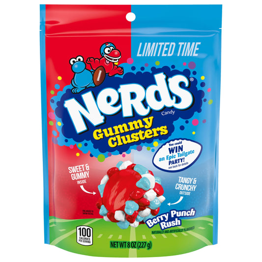 Nerds Gummy Clusters Berry Punch Rush 226g Limited Time Football Season