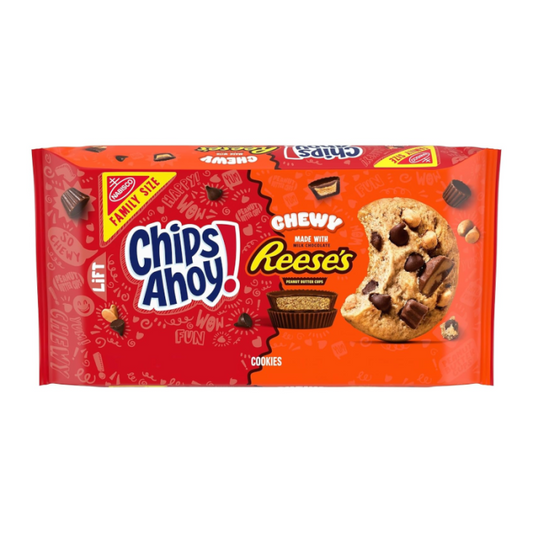 Chips Ahoy! Biscuits Moelleux Tasses Beurre de Cacahuète Reese's 403g