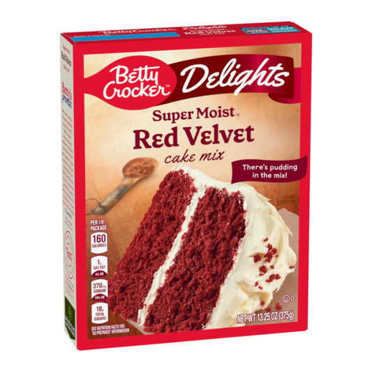 Betty Crocker Delights Super Moist Red Velvet Cake Mix 375g