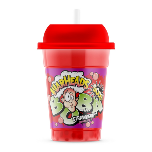 Warheads Sour Boba Strawberry 400ml
