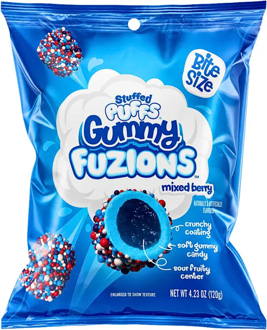 Stuffed Puffs Gummy Fuzions Mixed Berry 120g