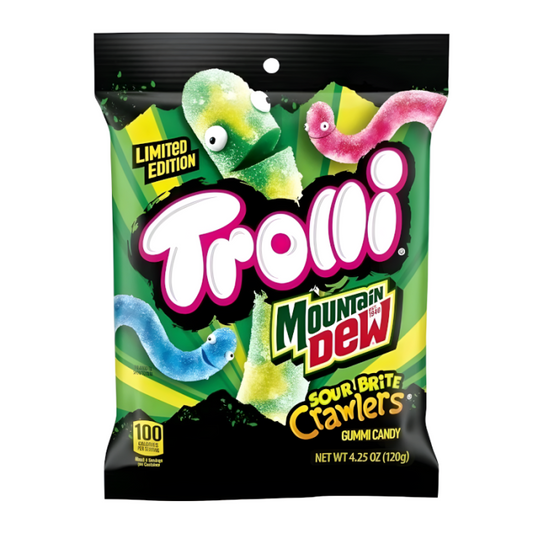Trolli x Mountain Dew Limited Edition Sour Brite Crawlers 121g