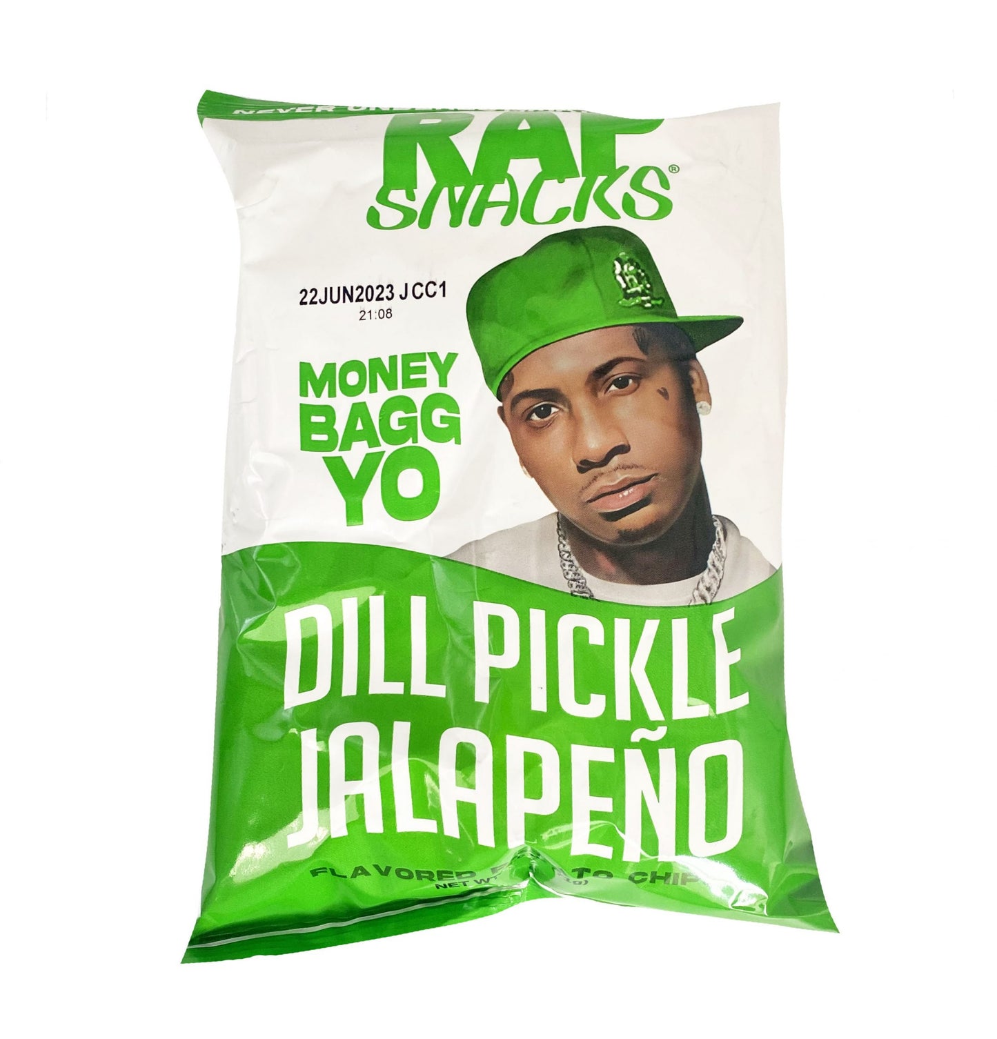 Rap Snacks Money Bagg Yo Jalapeno Dill Pickle 71g