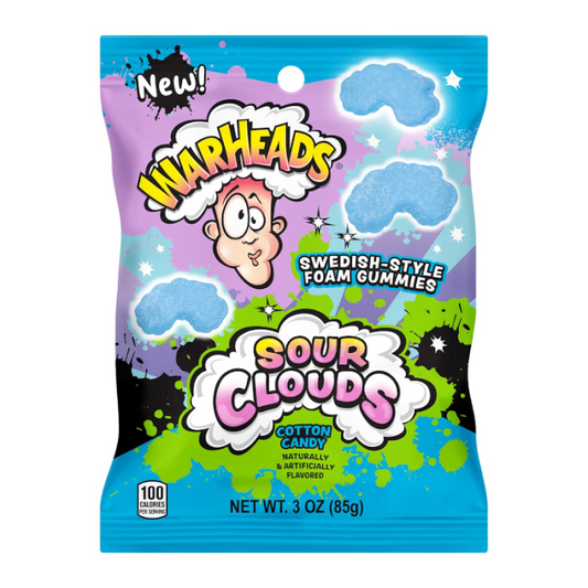 Warheads Sour Clouds Cotton Candy 85g
