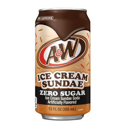 A&W Ice Cream Sundae Soda ZERO SUGAR355ml