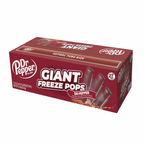 Sucettes glacées géantes Dr Pepper à l'unité