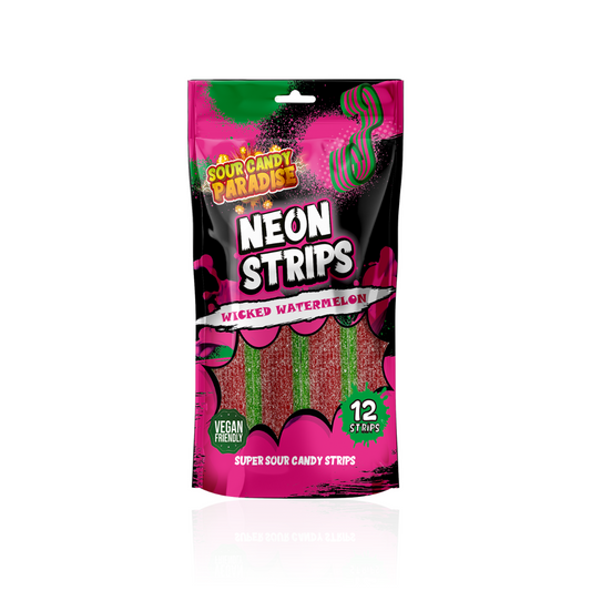 Sour Candy Paradise Neon Strips Wicked Watermelon 130g