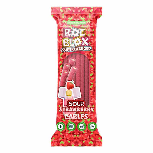 Rocblox Sour Strawberry Cables 80g