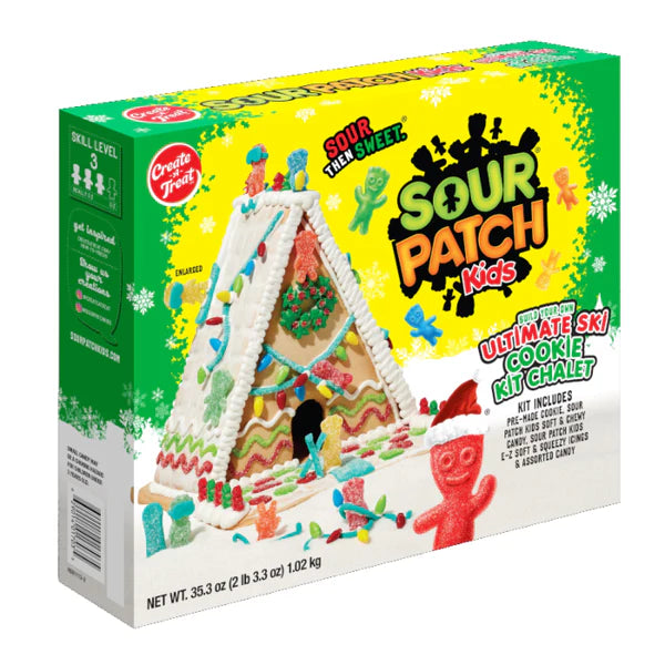 Create-A-Treat Sour Patch Kids Ultimate Ski Chalet Cookie Kit 1.02kg