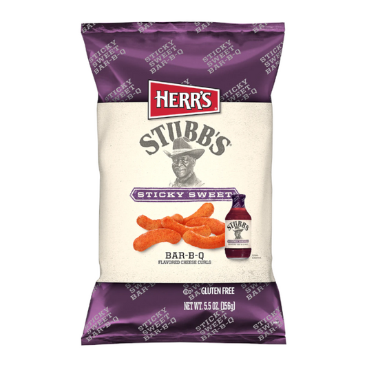 Herr's Stubb's Sticky Sweet Bar-B-Q Curls 35g