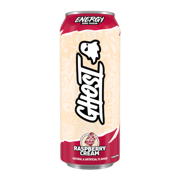 Ghost Raspberry Cream Zero Sugar 500ml